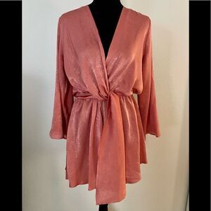 NWT Zara Satin Effect Short Jumpsuit